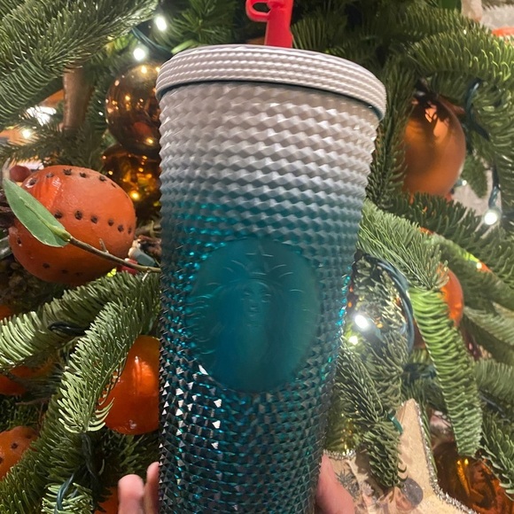 Starbucks Disney Cup Tumbler From Disneyland With Candy Cane Straw Cover 2023 - Picture 3 of 10